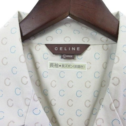 Celine Pajamas Setup C Logo All Over Pattern Gray L