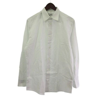 Hermes Dress Shirt Serie Button Long Sleeve Light Blue 39