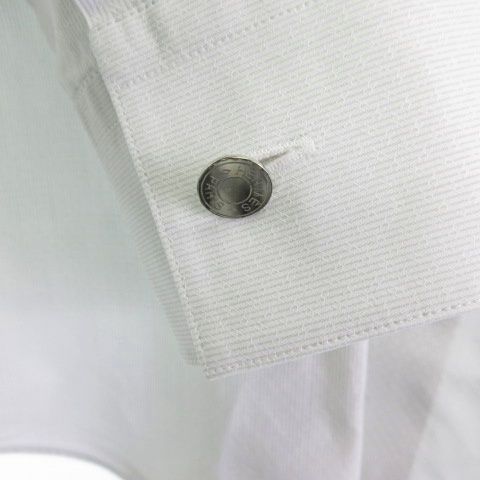 Hermes Dress Shirt Serie Button Long Sleeve Light Blue 39
