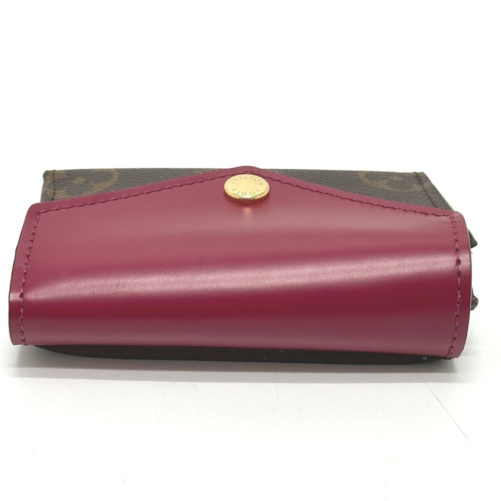 Louis Vuitton Trifold Wallet Portefeuille Zoe M62932 Monogram Canvas Brown X