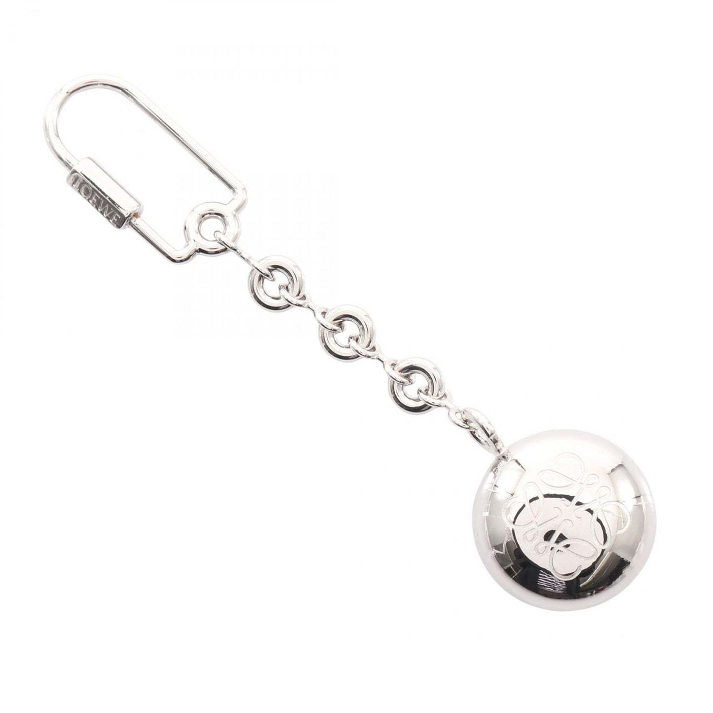 Loewe Key Holder Pebble Anagram Key Ring C621232xfr1160 Silver Other Key Ring