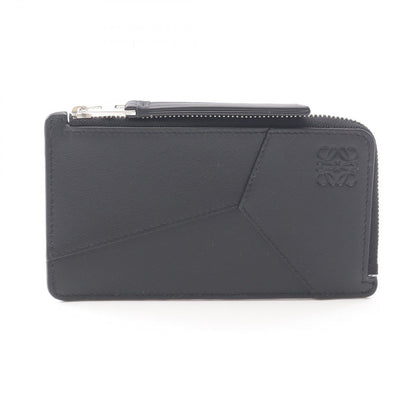 Loewe Coin Case Puzzle Long Coin Card Holder C510g17x051100 Black Leather Card
