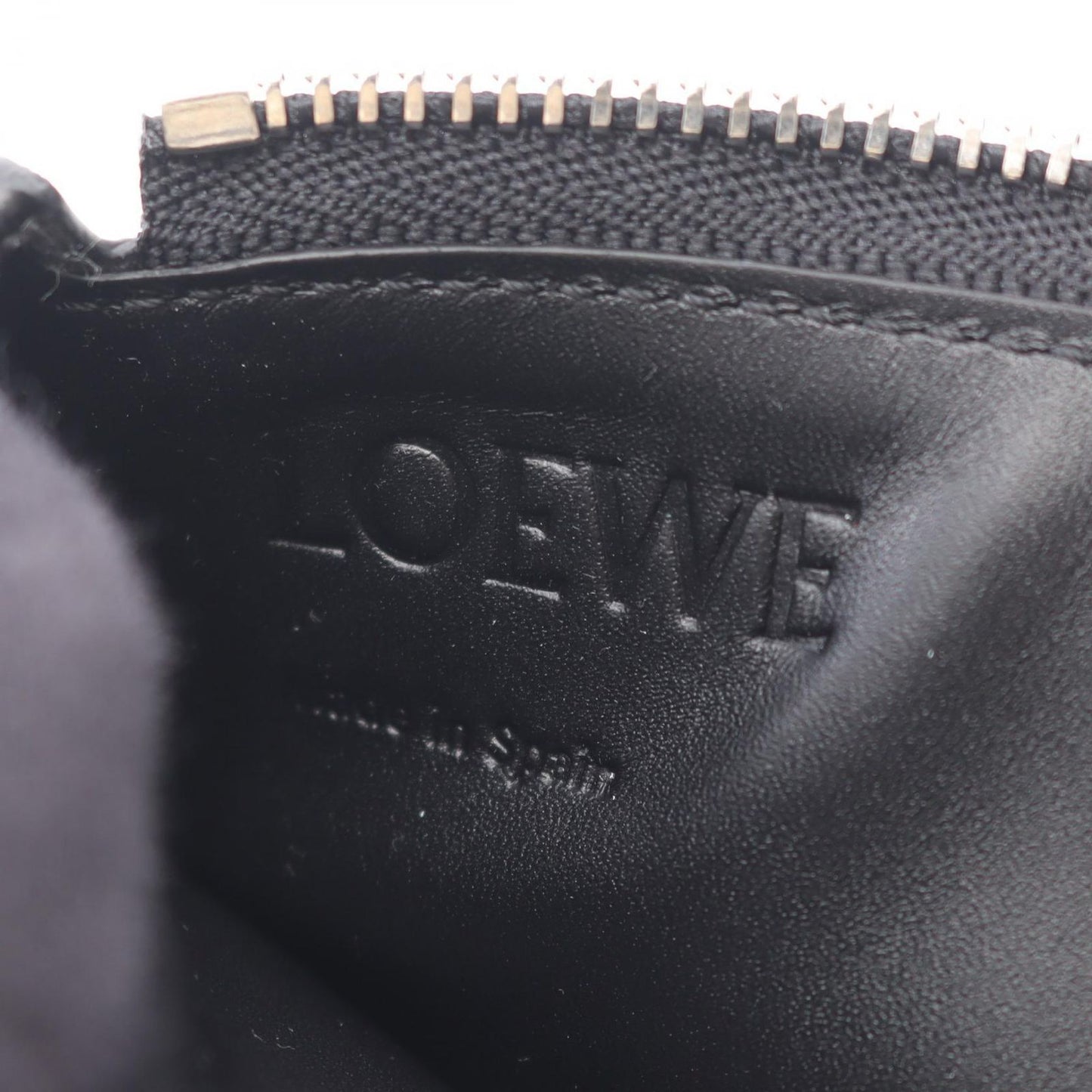 Loewe Coin Case Puzzle Long Coin Card Holder C510g17x051100 Black Leather Card