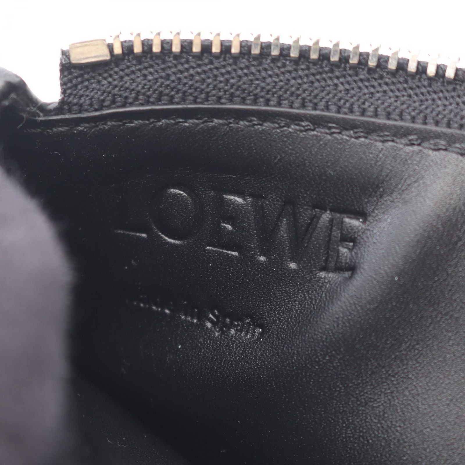 Loewe Coin Case Puzzle Long Coin Card Holder C510g17x051100 Black Leather Card