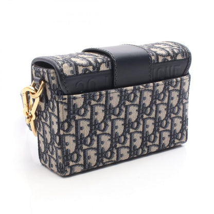 Dior Shoulder Bag 30 Montaigne Box Bag Oblique Jacquard Navy Canvas Leather
