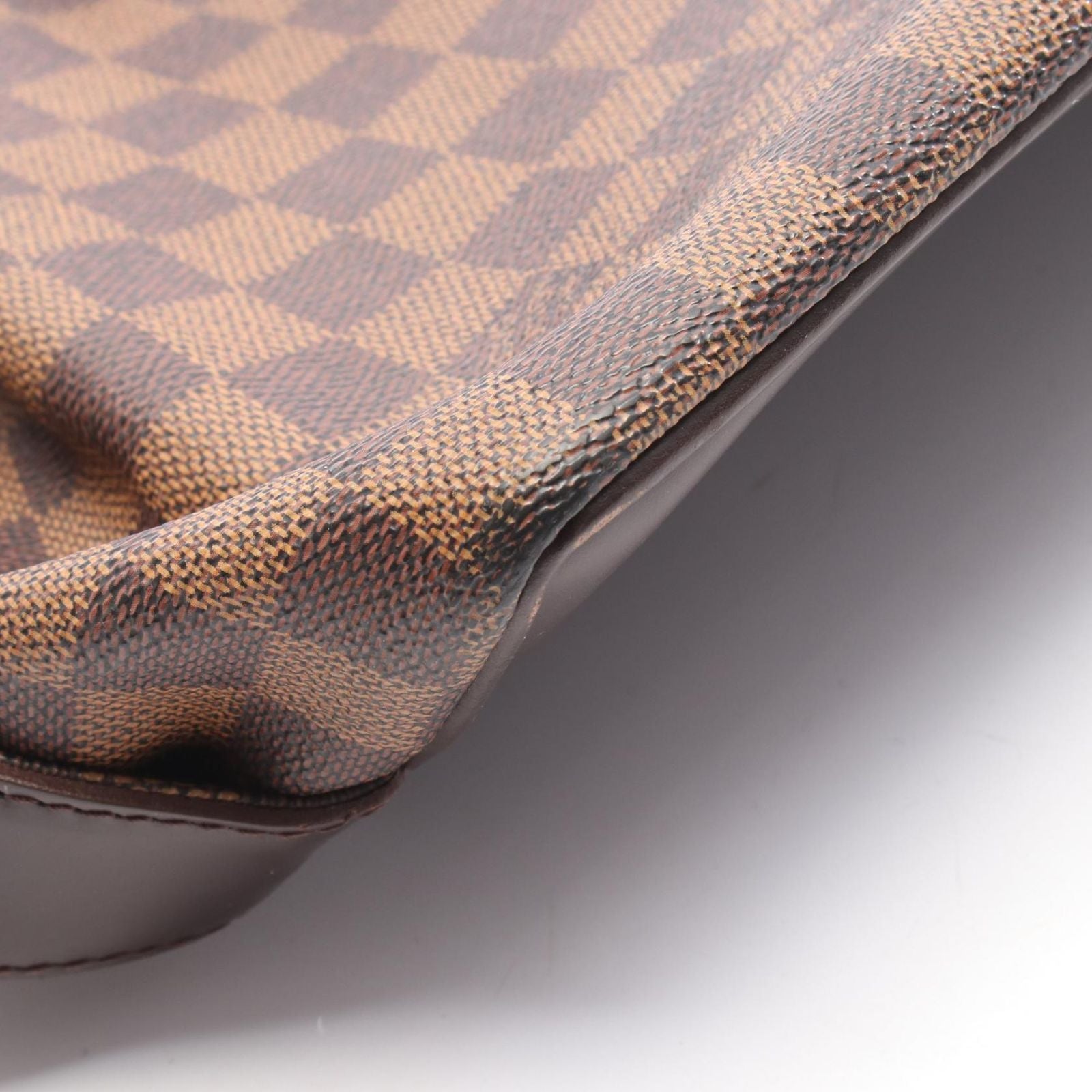 Louis Vuitton Tote Bag Chelsea Damier Ebene N51119 PVC Coated Canvas Leather