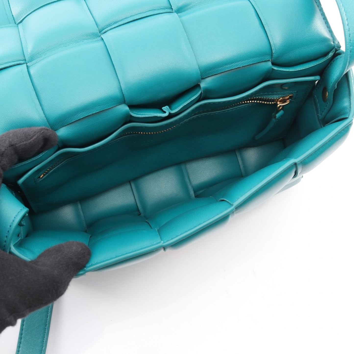 Bottega Veneta Bottega Veneta Shoulder Bag Padded Cassette Intrecciato Blue