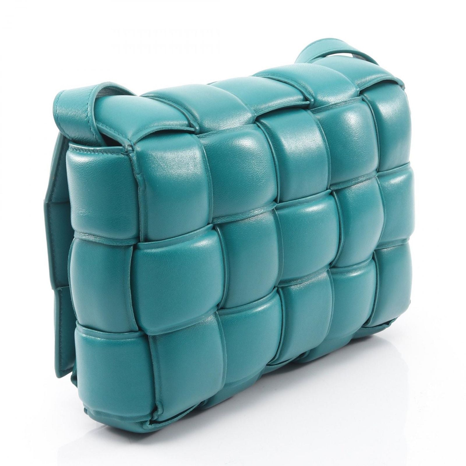 Bottega Veneta Bottega Veneta Shoulder Bag Padded Cassette Intrecciato Blue