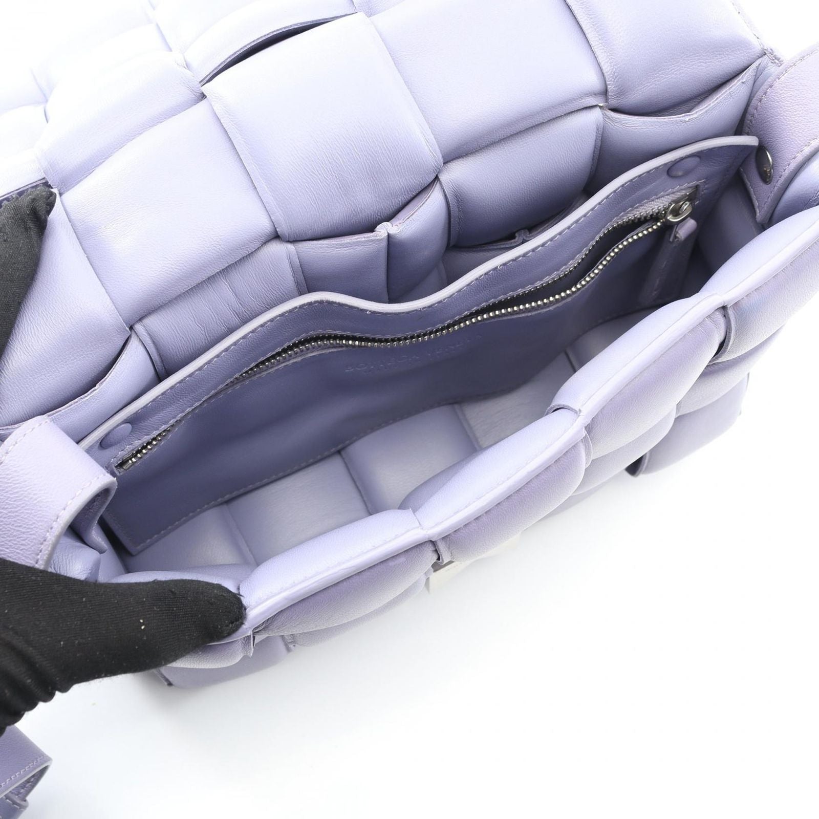 Bottega Veneta Bottega Veneta Shoulder Bag Padded Cassette Intrecciato Lavender