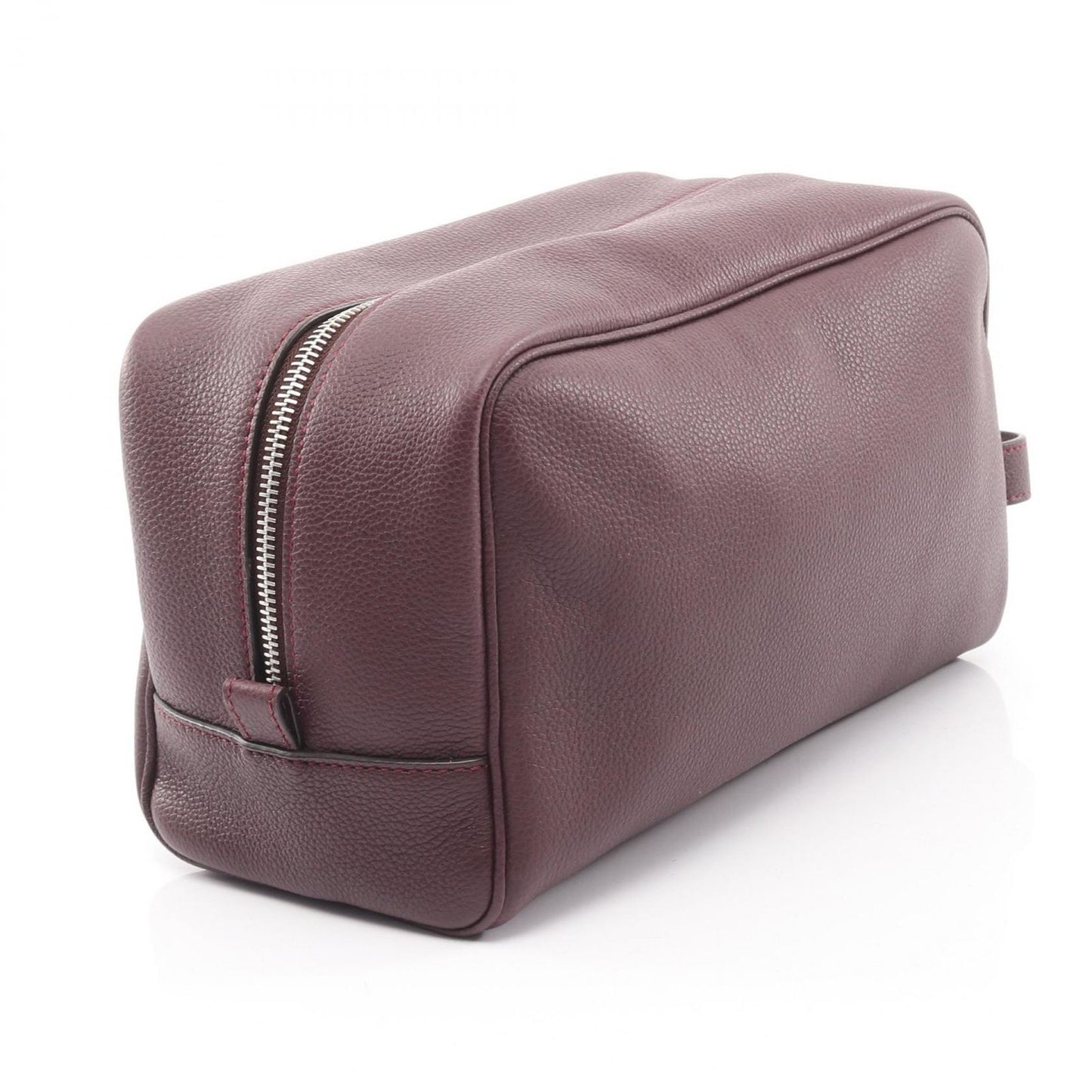 Fendi Second Bag Clutch Bag 7as378 Bordeaux Leather Second Bag Men's a