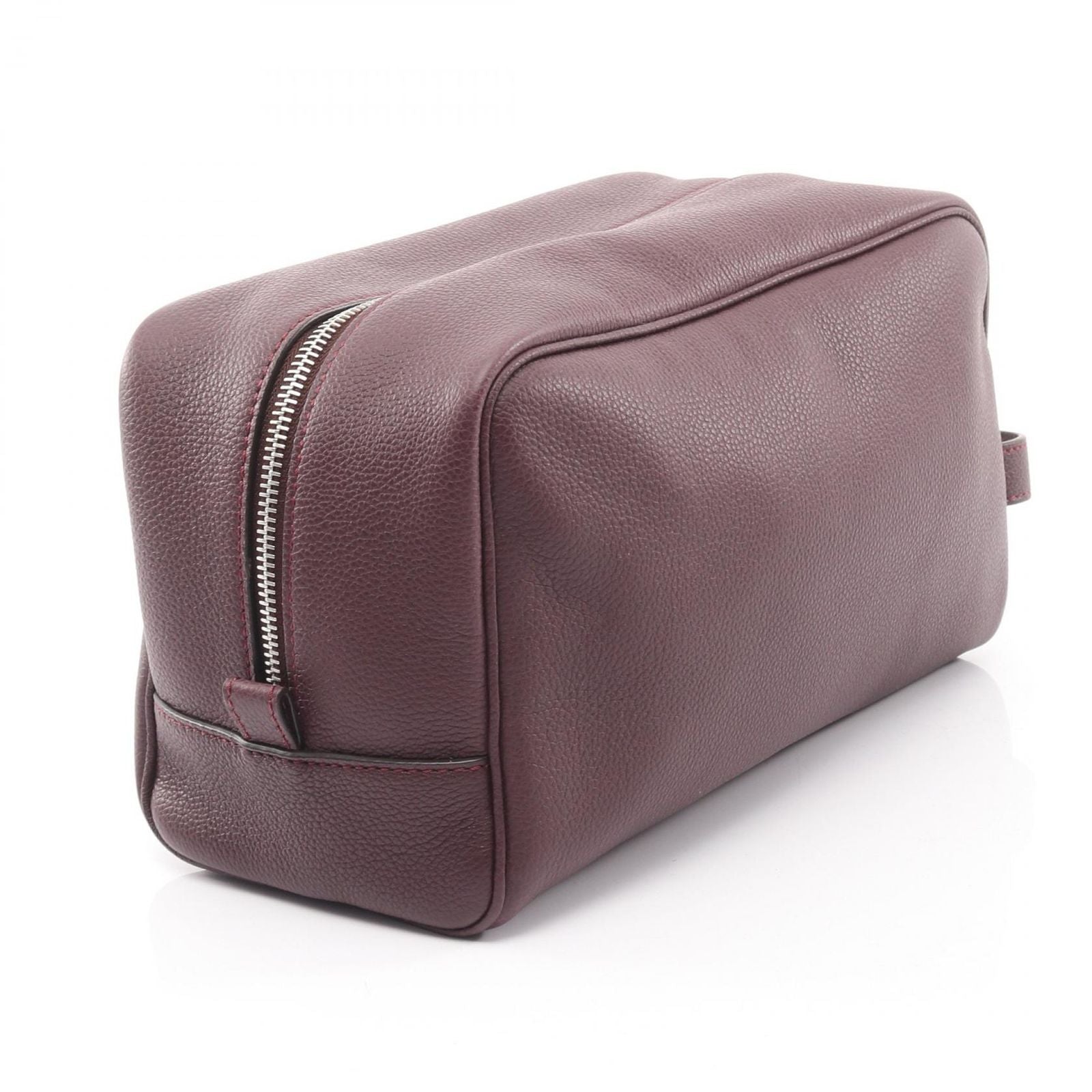 Fendi Second Bag Clutch Bag 7as378 Bordeaux Leather Second Bag Men's a