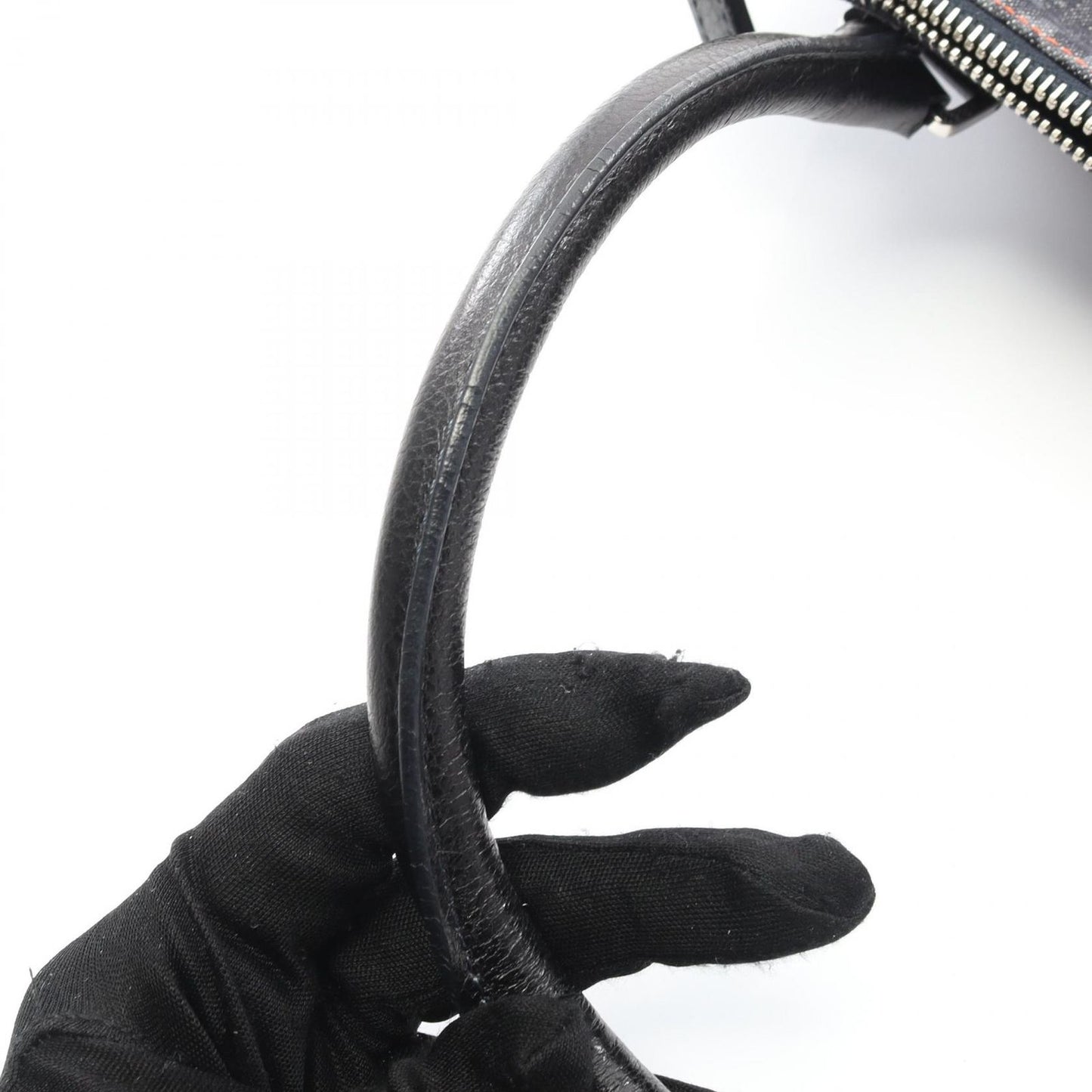 Dior Tote Bag Flightline Trotter Indigo Blue/orange Denim Leather