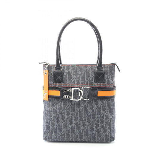 Dior Tote Bag Flightline Trotter Indigo Blue/orange Denim Leather
