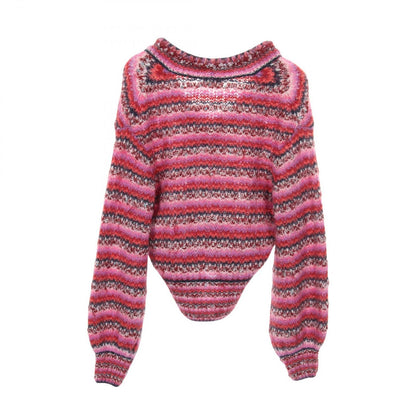 Chanel Knit Coco Mark Button P72980k10502 Silk Wool Knit Ladies a