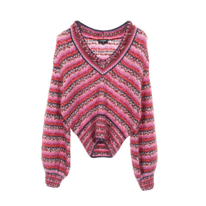Chanel Knit Coco Mark Button P72980k10502 Silk Wool Knit Ladies a