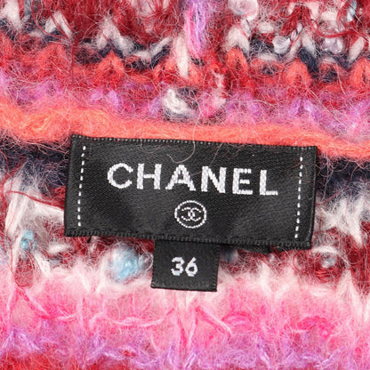 Chanel Knit Coco Mark Button P72980k10502 Silk Wool Knit Ladies a