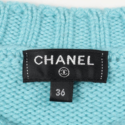Chanel Knit P65189k61044 20b Cashmere Knit Women's a