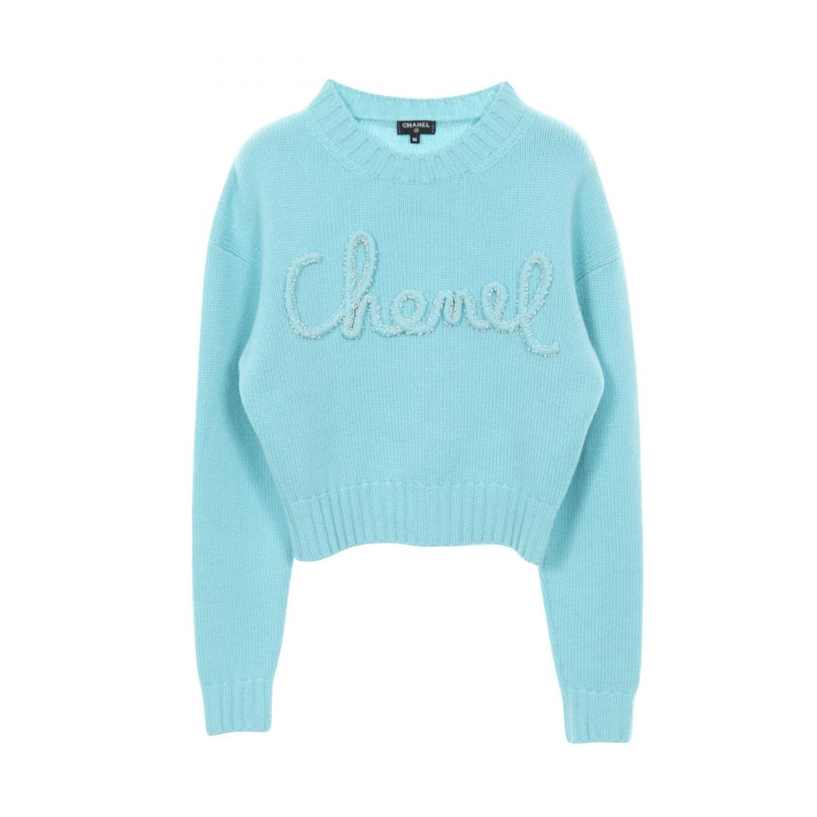 Chanel Knit P65189k61044 20b Cashmere Knit Women's a