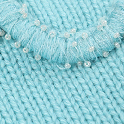 Chanel Knit P65189k61044 20b Cashmere Knit Women's a