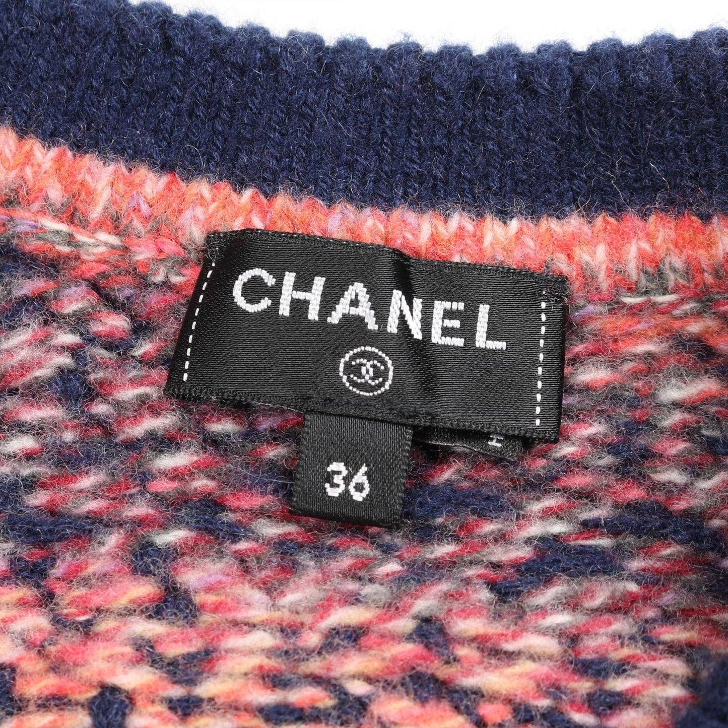 Chanel Cardigan Coco Mark Button Cashmere Wool Cardigan Women's a