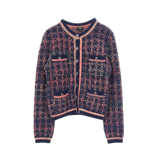 Chanel Cardigan Coco Mark Button Cashmere Wool Cardigan Women's a