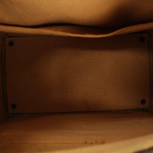 Celine C Macadam Vintage Shoulder Bag Canvas Leather Beige Bm • OH