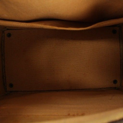 Celine C Macadam Vintage Shoulder Bag Canvas Leather Beige Bm • OH