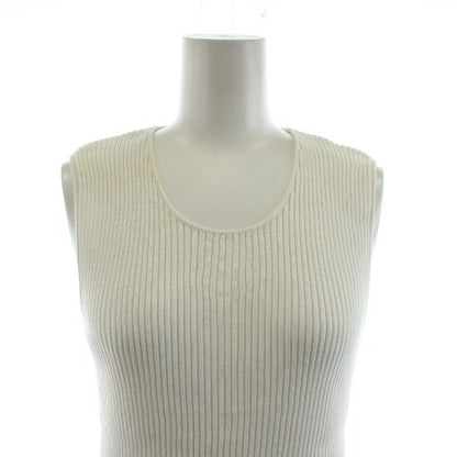 Chanel Knit Cut and Sew Sleeveless Rib 44 White P12813v00557 An30