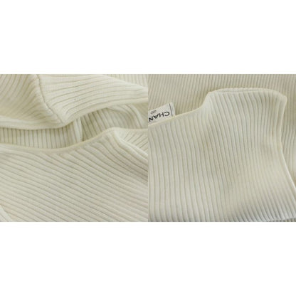 Chanel Knit Cut and Sew Sleeveless Rib 44 White P12813v00557 An30