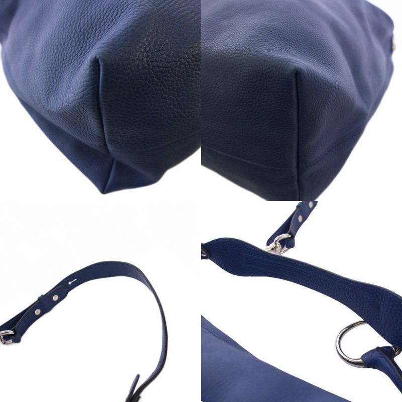 Gucci Icon Bit Tote Bag Handbag Leather Blue 232950 KH • OH