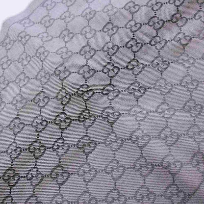 Gucci Tagged GG Pattern Muffler Shawl Gray KH • OH