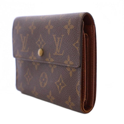 Louis Vuitton Monogram Porte Tresor Etuy Papier Wallet Tri-Fold Brown M61202 Bm