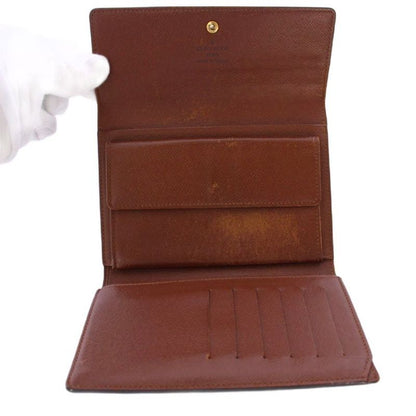 Louis Vuitton Monogram Porte Tresor Etuy Papier Wallet Tri-Fold Brown M61202 Bm