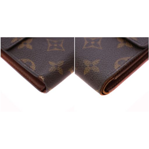 Louis Vuitton Monogram Porte Tresor Etuy Papier Wallet Tri-Fold Brown M61202 Bm