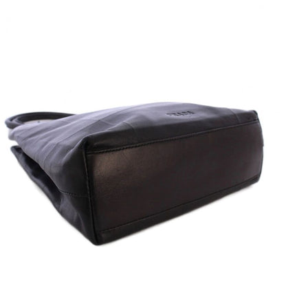 Prada Tote Bag Handbag Leather Black KH • OH