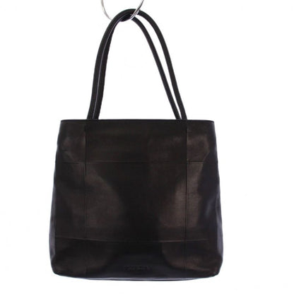 Prada Tote Bag Handbag Leather Black KH • OH