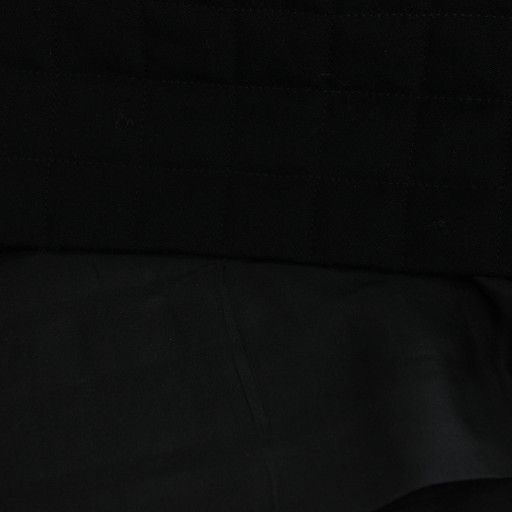 Chanel Flare Skirt Knee Length Wool Silk 44 Black P29146w03773 An67