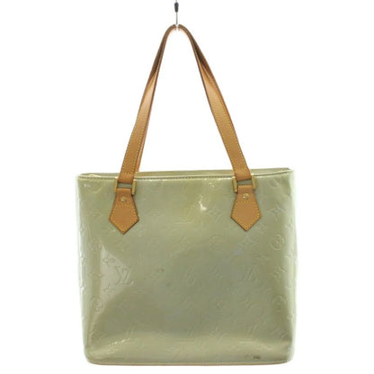 Louis Vuitton Monogram Vernis Houston Handbag Shoulder Bag Light Green M91053