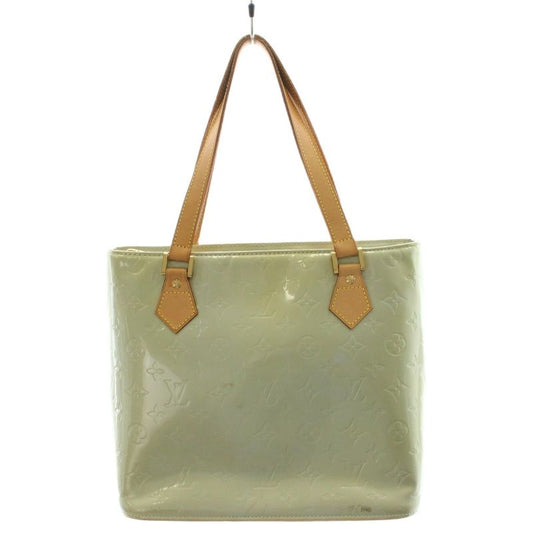 Louis Vuitton Monogram Vernis Houston Handbag Shoulder Bag Light Green M91053