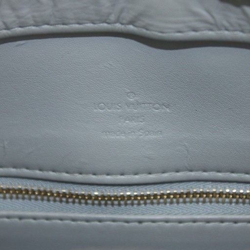 Louis Vuitton Monogram Vernis Houston Handbag Shoulder Bag Light Green M91053