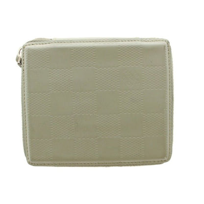 Louis Vuitton Damier Glace Petit Monnaie Wallet Bifold Coin Purse Round Zip