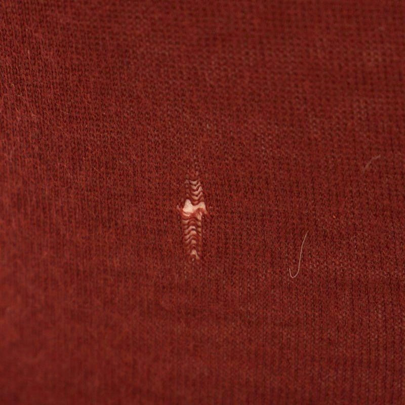 Hermes Cashmere 100 Knit High Neck Cut and Sewn Long Sleeve 36 Bordeaux G
