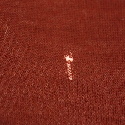 Hermes Cashmere 100 Knit High Neck Cut and Sewn Long Sleeve 36 Bordeaux G