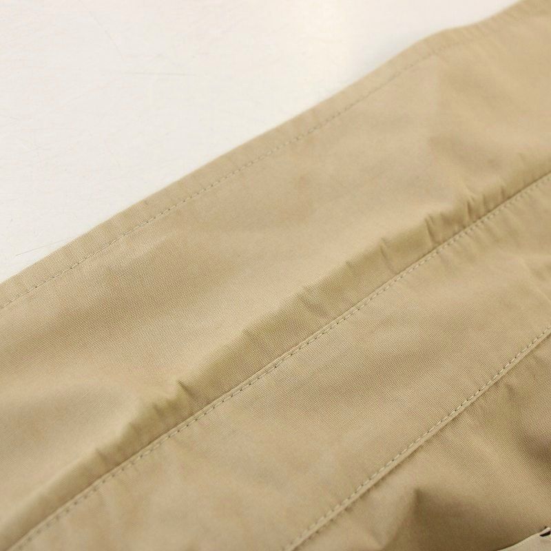 Hermes Deformed Shirt Dress Long Sleeve H Embroidery 40 Beige G