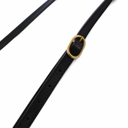 Gucci GG Velvet Shoulder Bag Leather Navy Black 574978 KH • OH