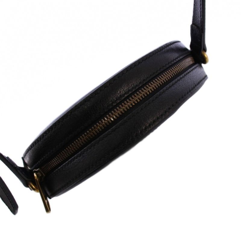 Gucci GG Velvet Shoulder Bag Leather Navy Black 574978 KH • OH