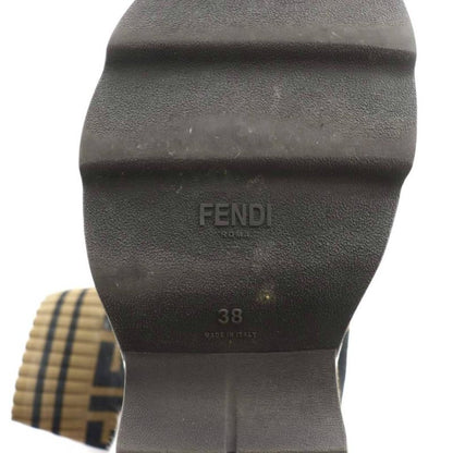 Fendi Rococo Rockoko Socks Sneakers High Cut 38 Brown Black SS • OS