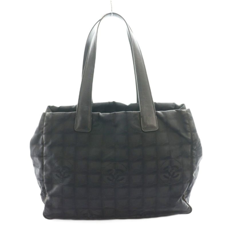Chanel New Travel Line MM Tote Bag Black SS • OS