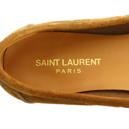 Saint Laurent Paris Moccasin Shoes Ribbon 37 24.0cm (9.45in) Brown Mi • OS