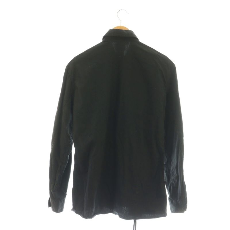 Versace Jeans Couture Medusa Button Lace-Up Design Shirt S Black Df • OS • Sh